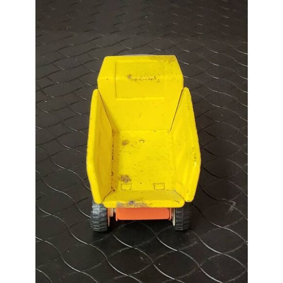 Buddy L Small Dump Truck - Orange & Yellow  Made in Japan #B13 - Picture 4 of 9